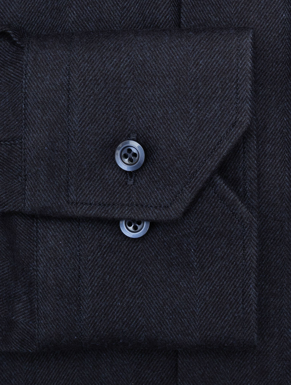 Herringbone Casual Shirt Navy - Image 4