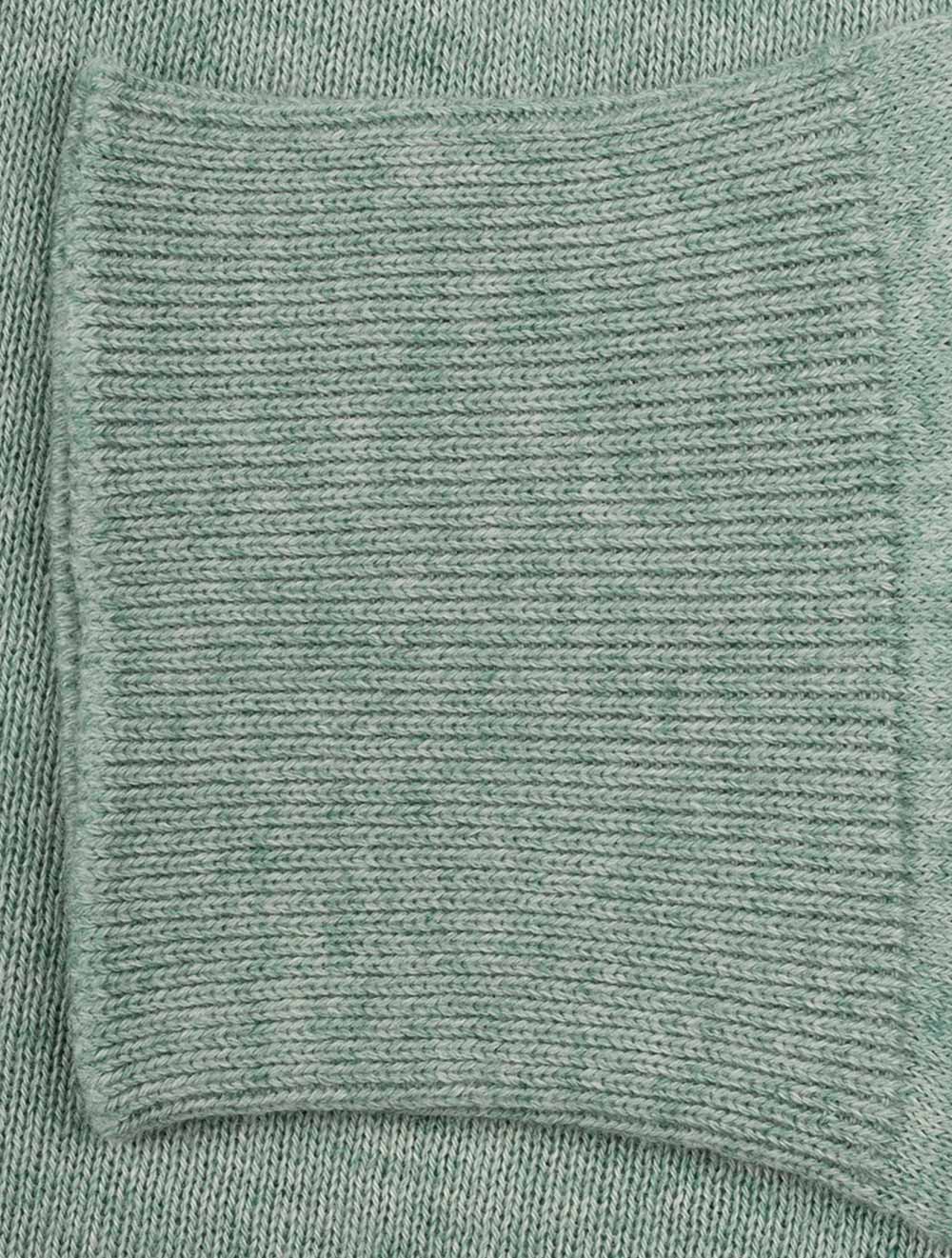 Knit Long Sleeve Polo Sage - Image 6