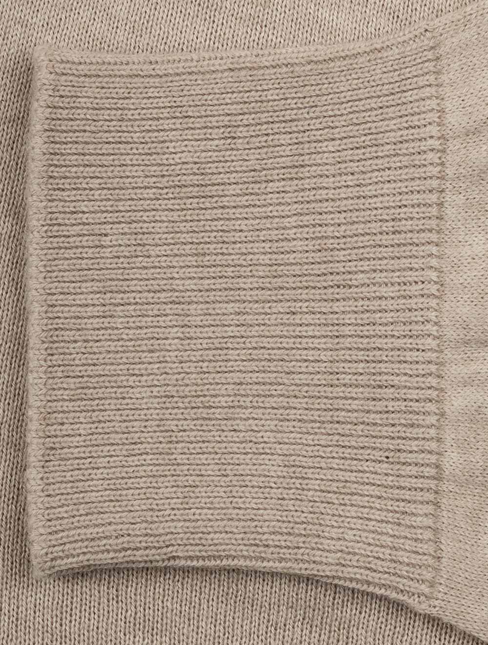 Knit Long Sleeve Polo Sand - Image 6