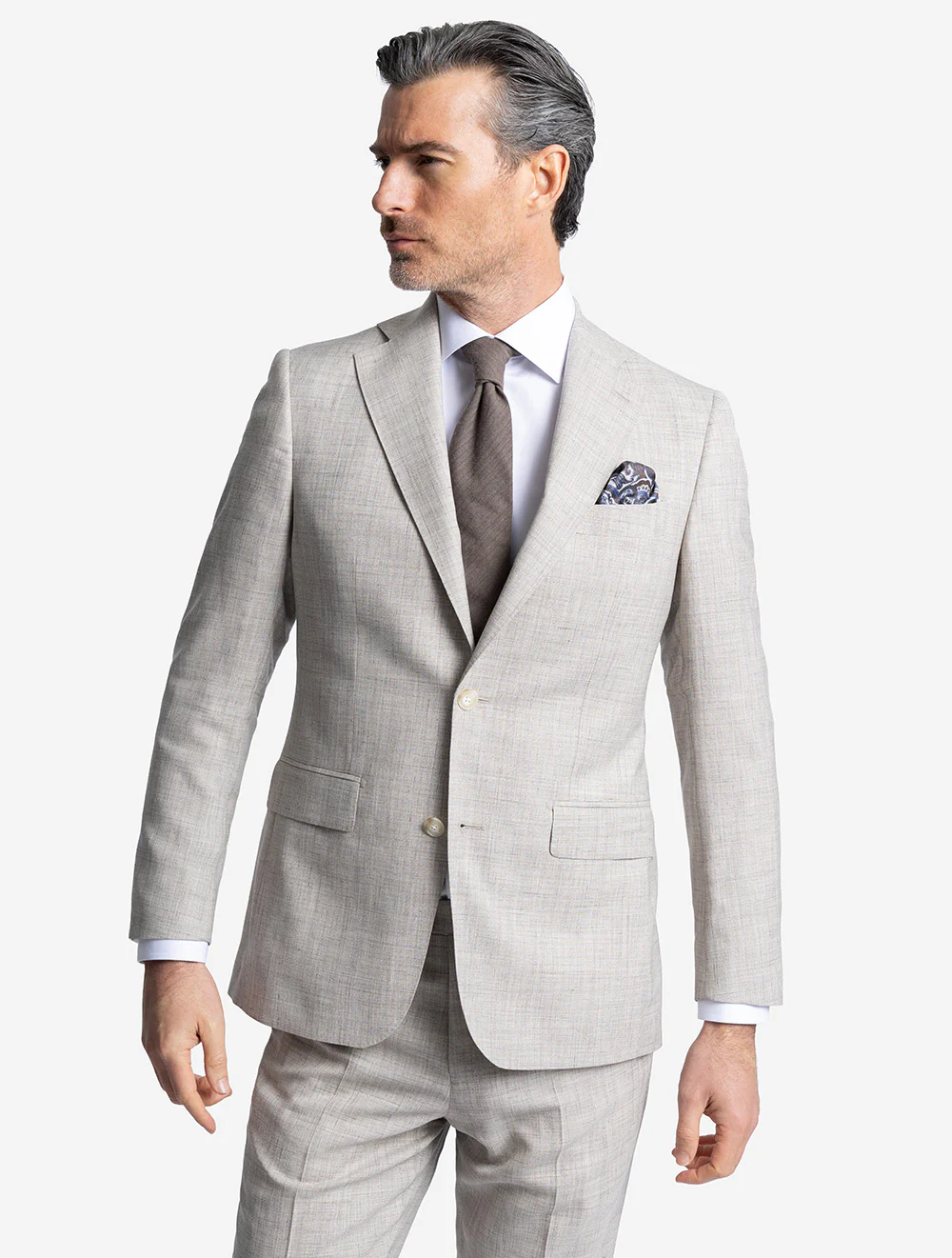 Loro Piana Summertime 2-Piece Suit Beige - Image 2