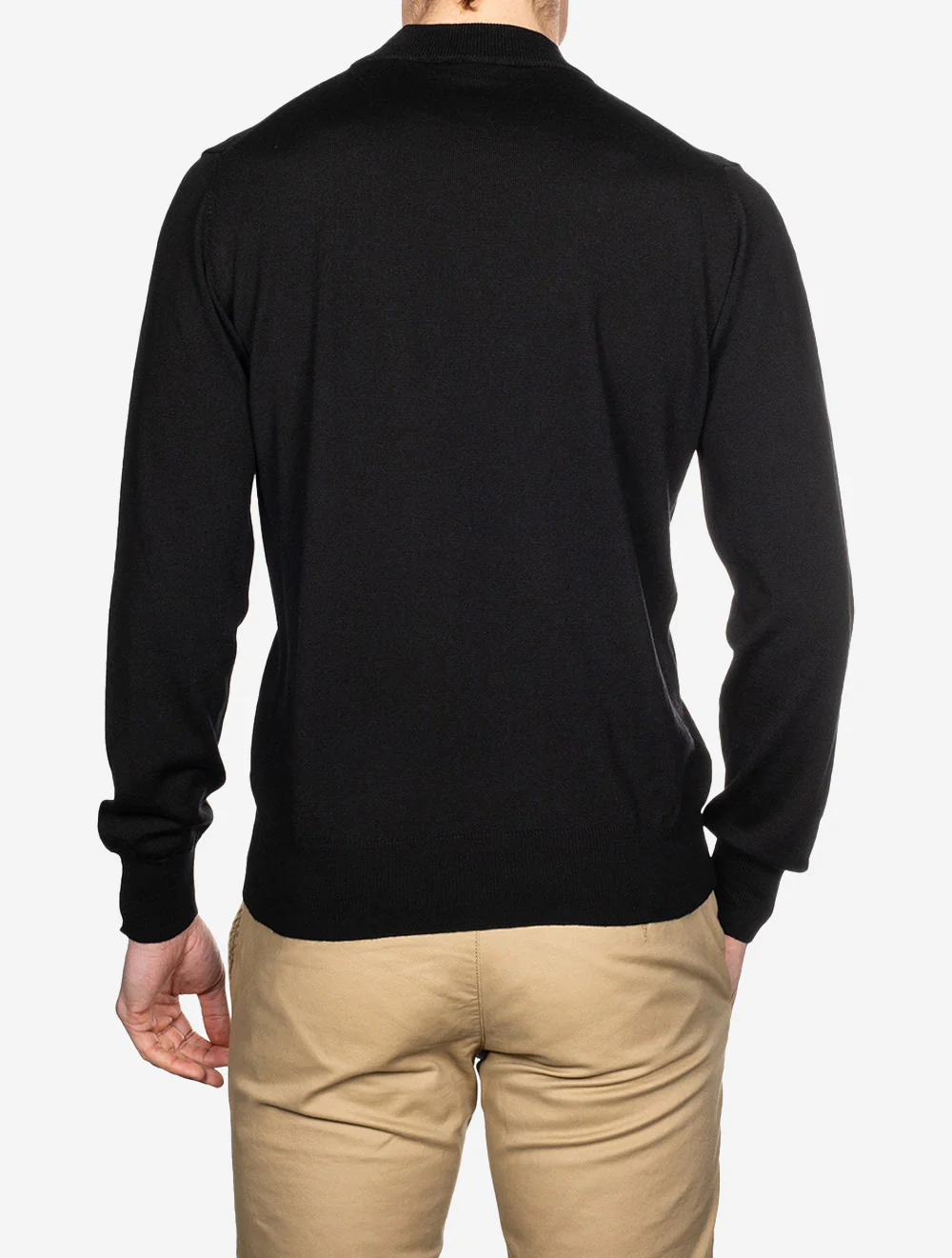 Merino Mock Neck Black - Image 3