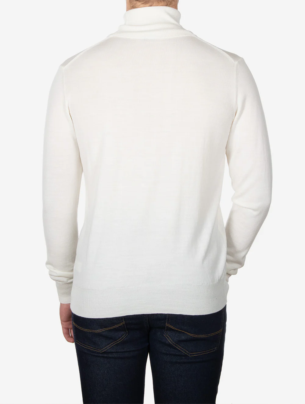 Merino Wool Turtle Neck Cream - Image 3