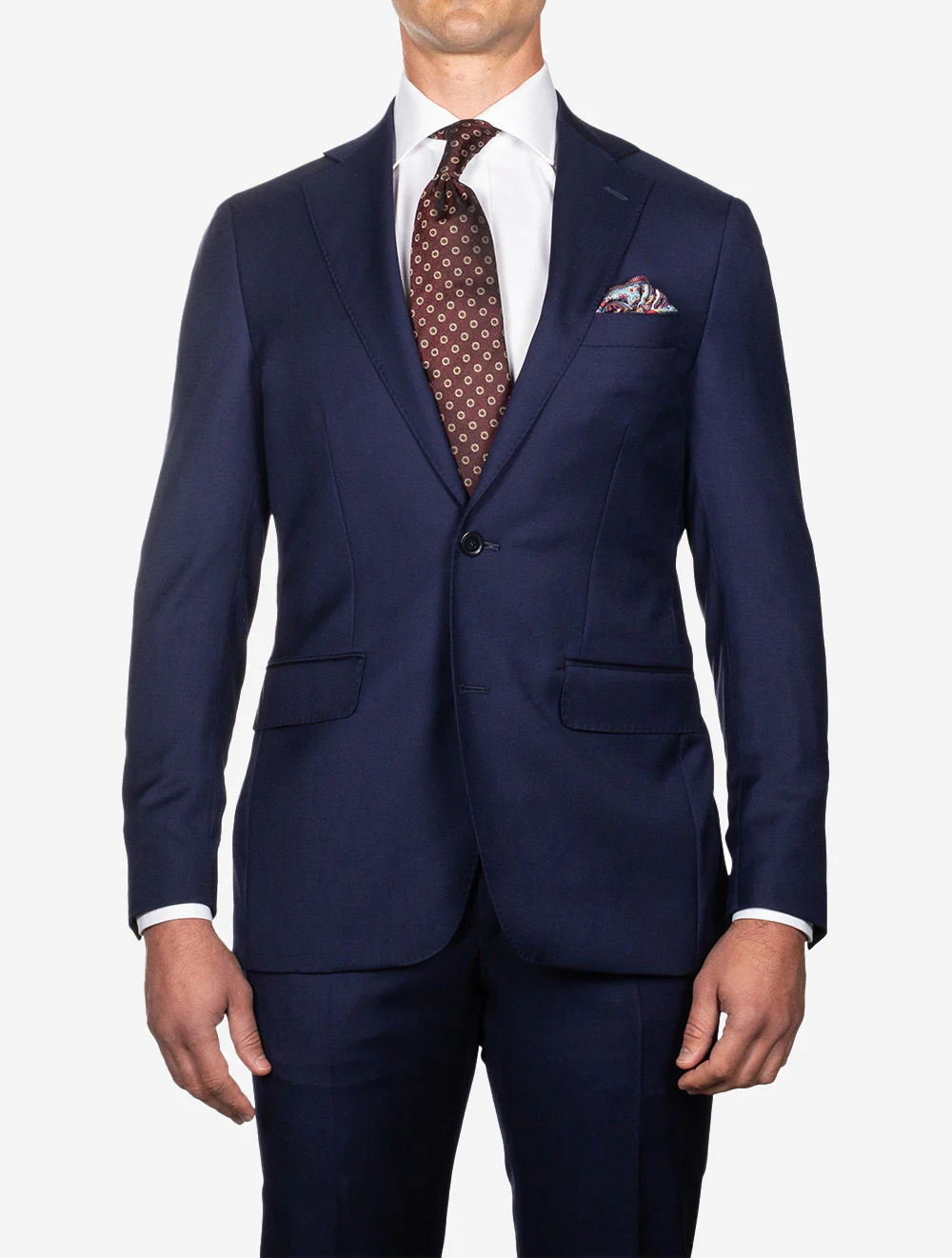 Plain Two-Piece Suit Blue - Image 2