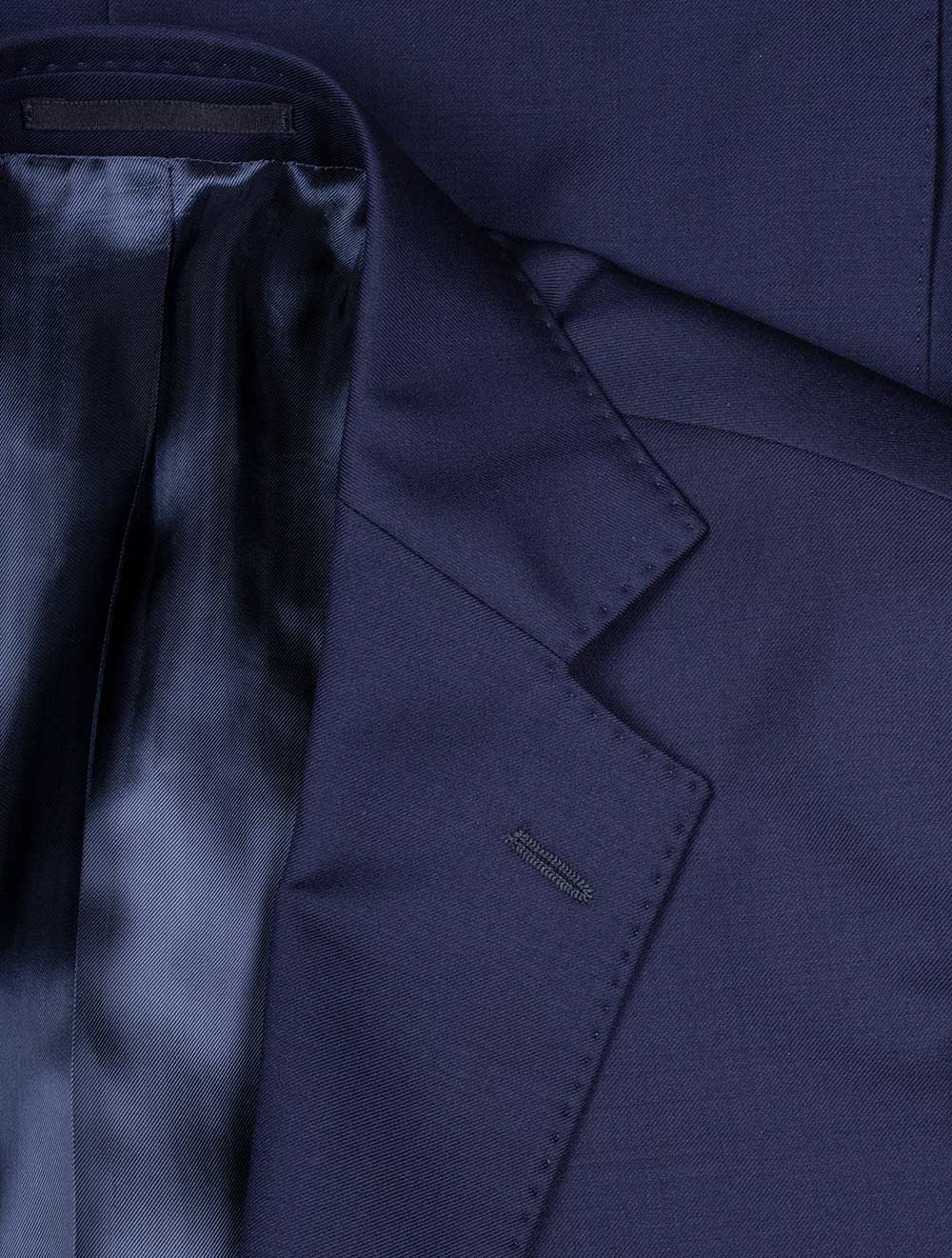 Plain Two-Piece Suit Blue - Image 4