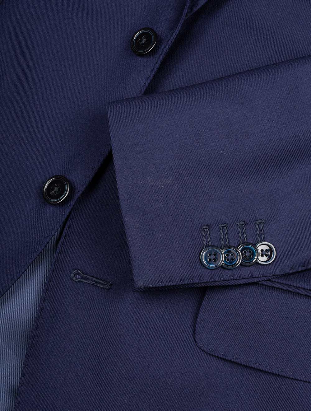 Plain Two-Piece Suit Blue - Image 5