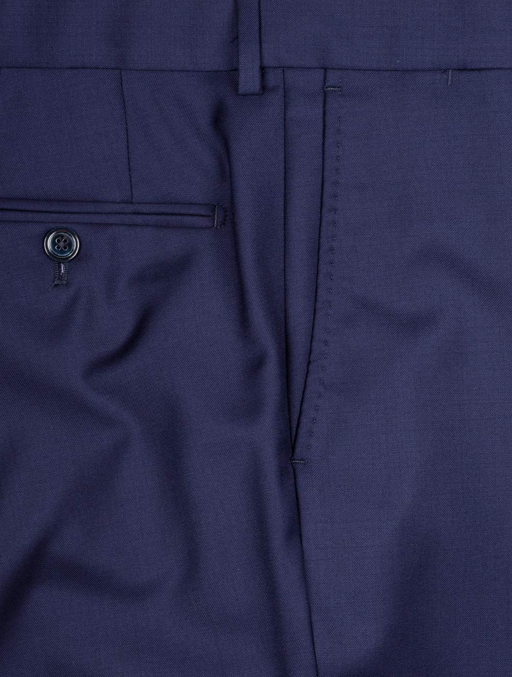Plain Two-Piece Suit Blue - Image 7