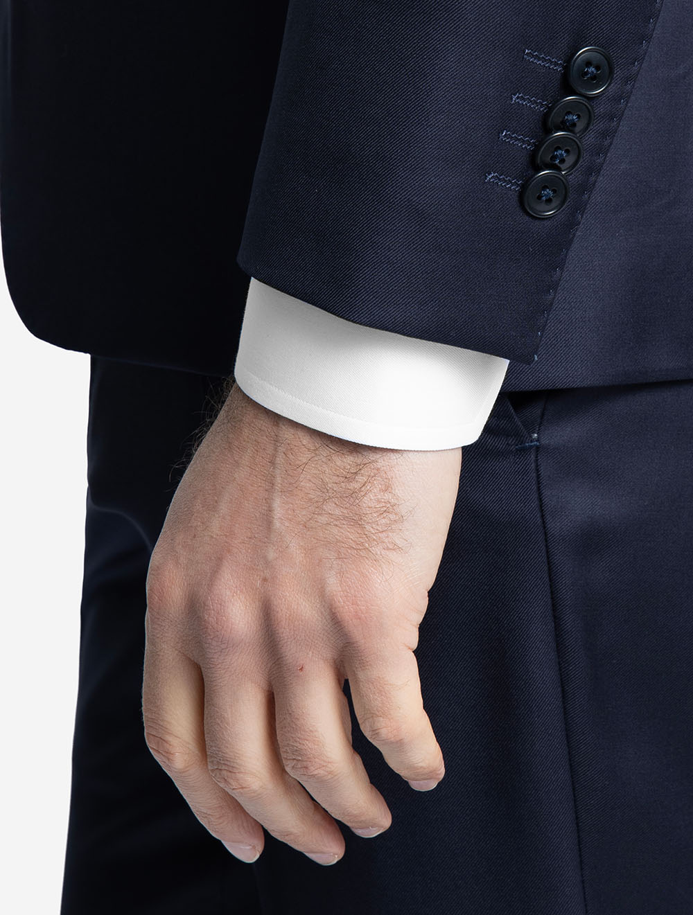 Plain 2-Piece Suit Navy - Image 4