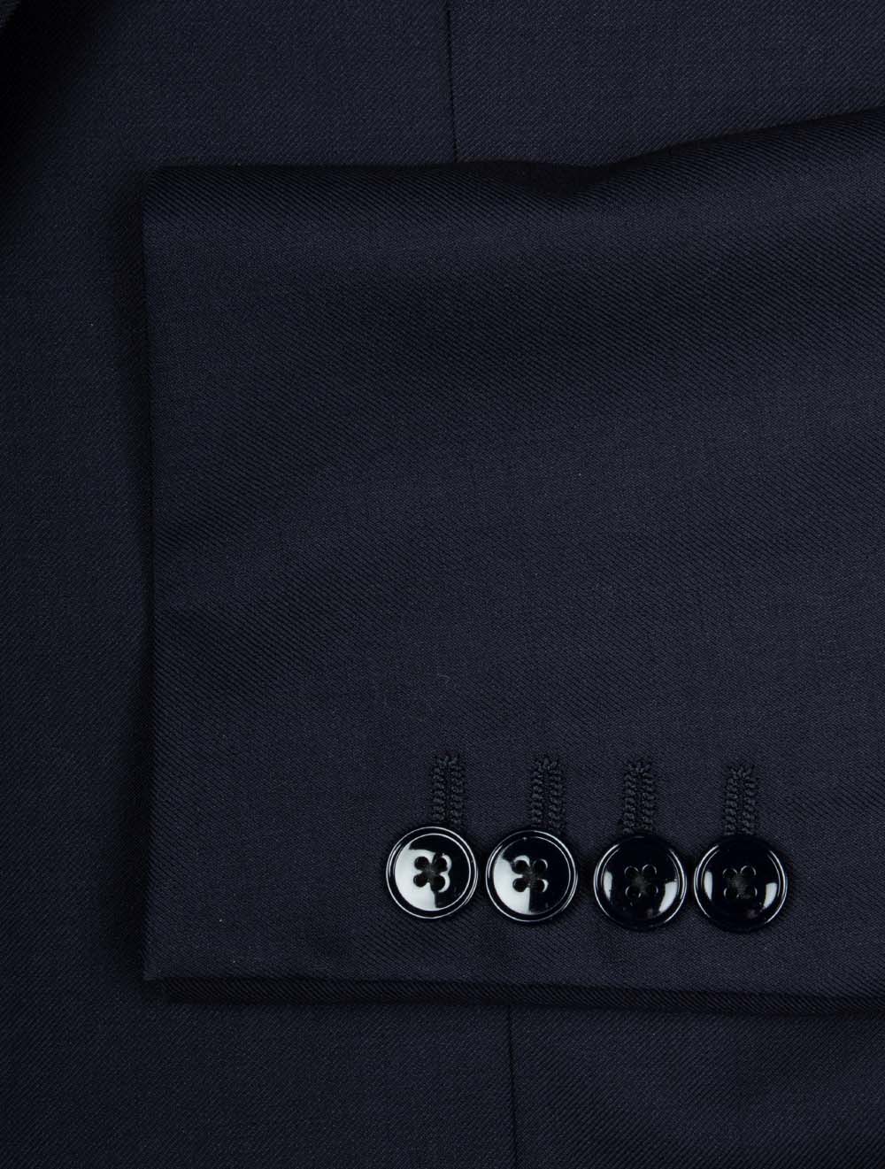 Plain 2-Piece Suit Navy - Image 5