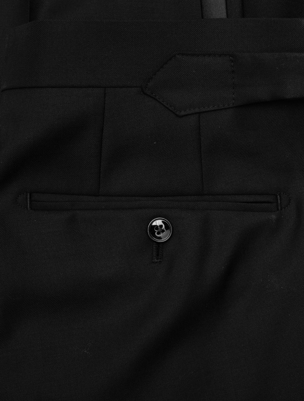 Plain Suit Trousers Black - Image 2