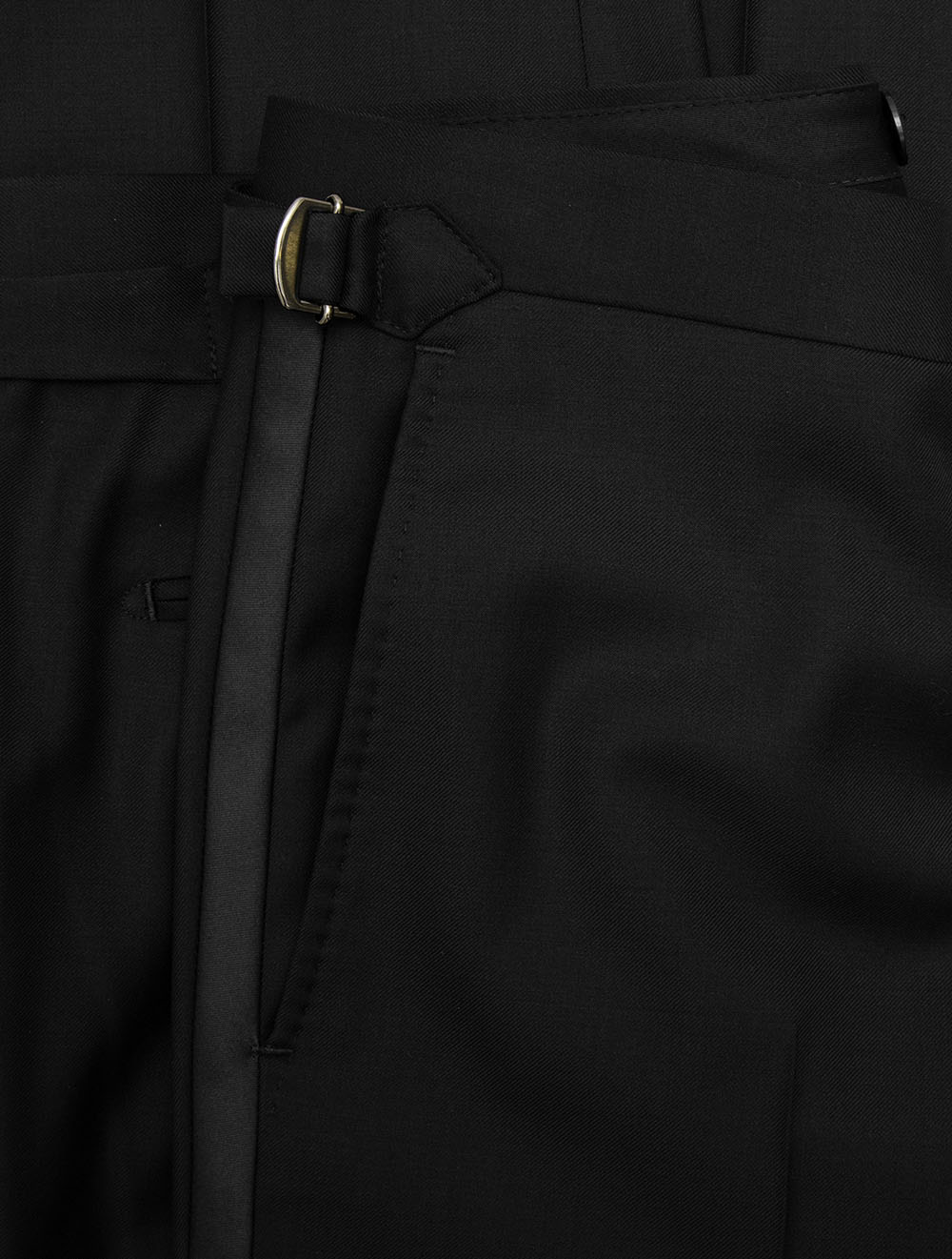 Plain Suit Trousers Black - Image 3