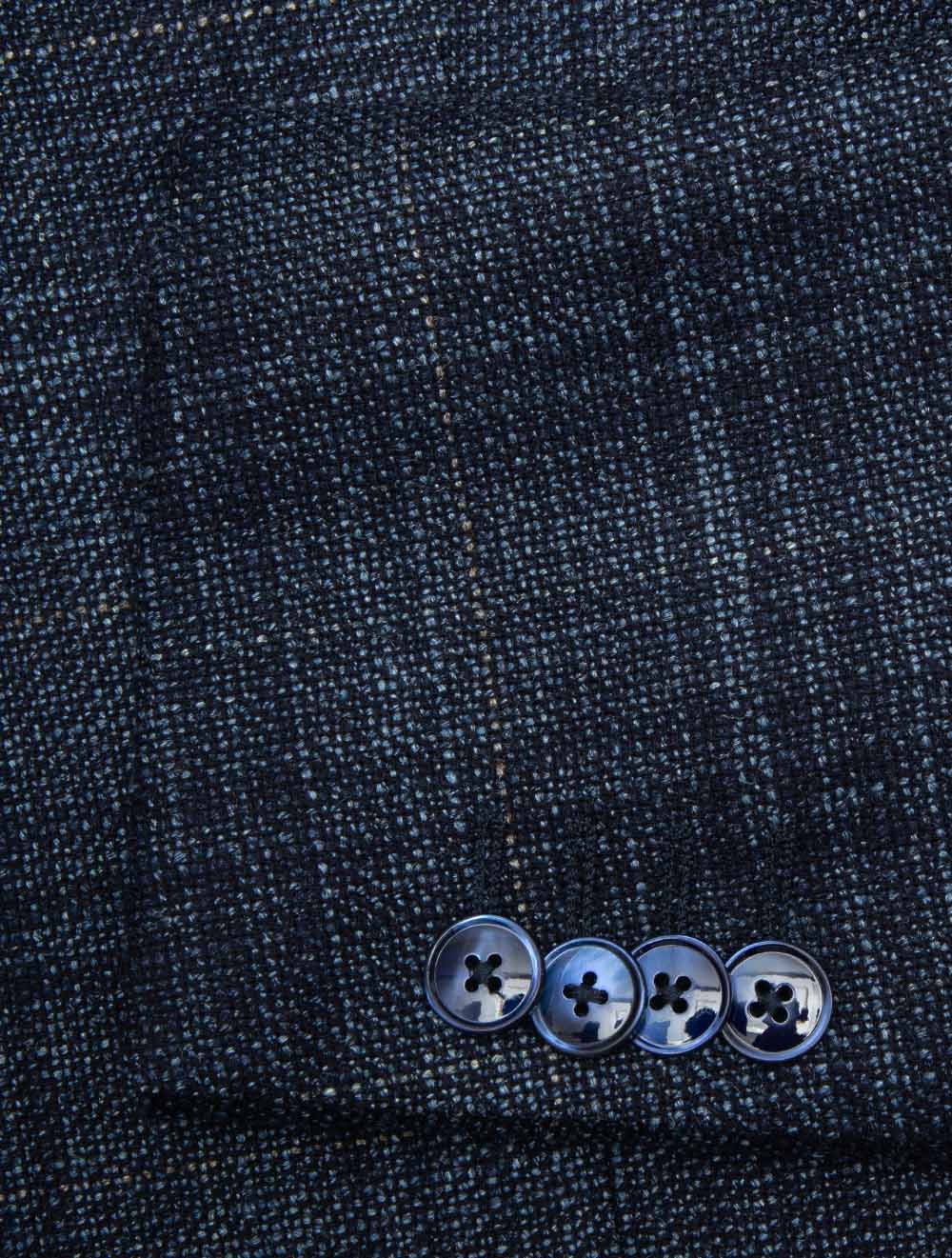 Silk Air Check Unlined Jacket Blue - Image 4