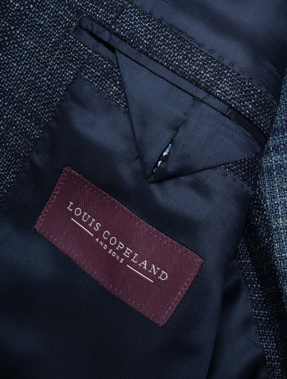 Silk Air Check Unlined Jacket Blue - Image 5