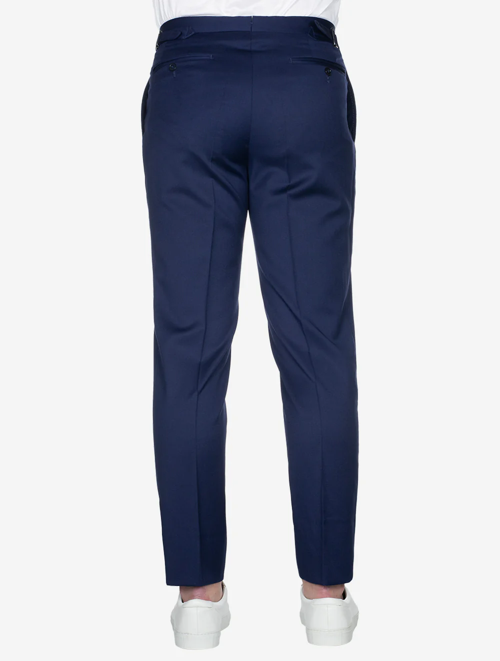Single Pleat Trouser Blue - Image 3