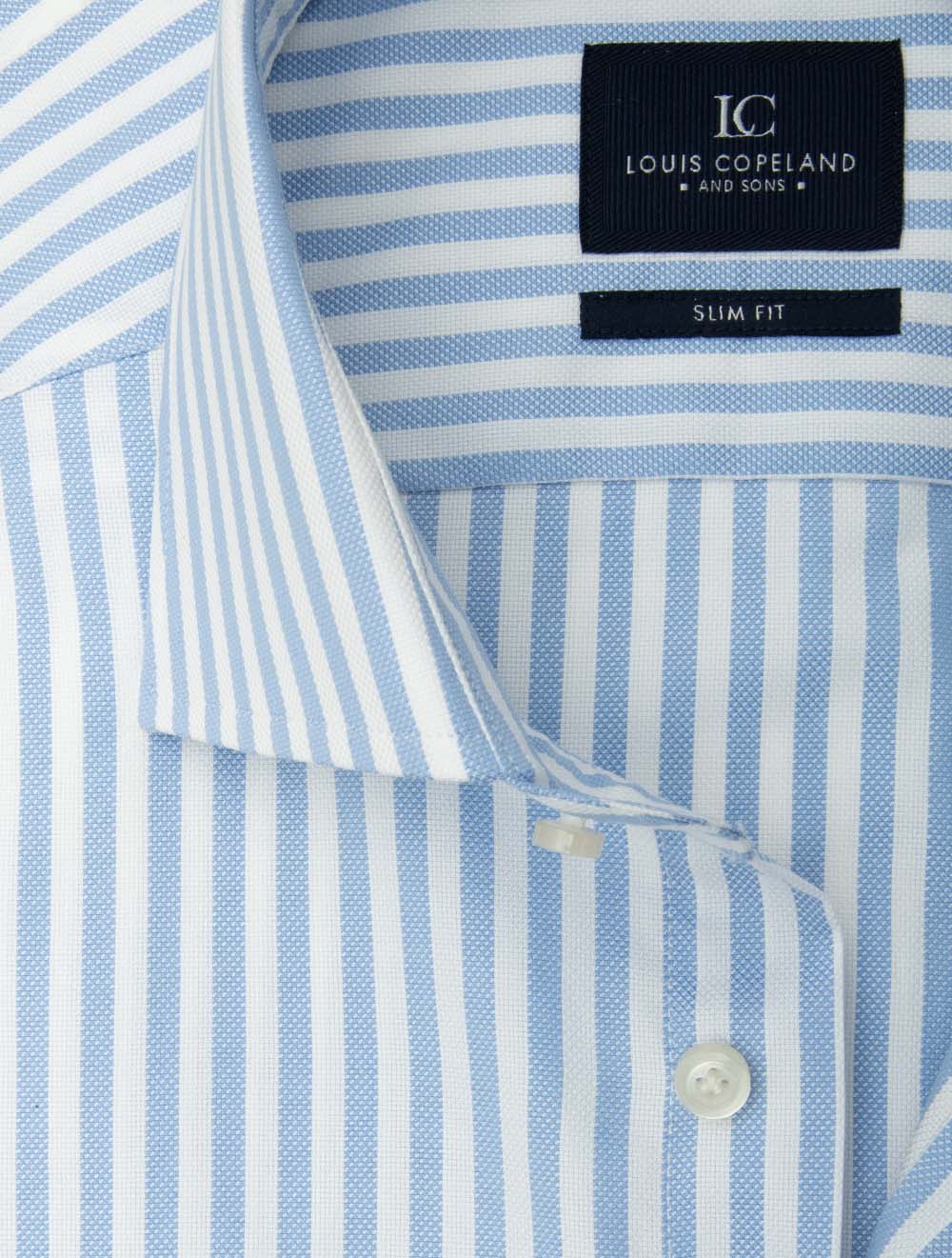 Barstripe Slim Fit Shirt Blue - Image 2