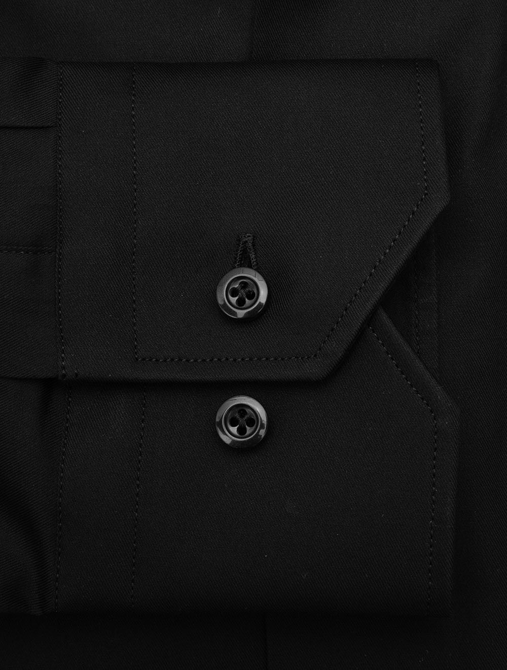Slim Plain Shirt Black - Image 4