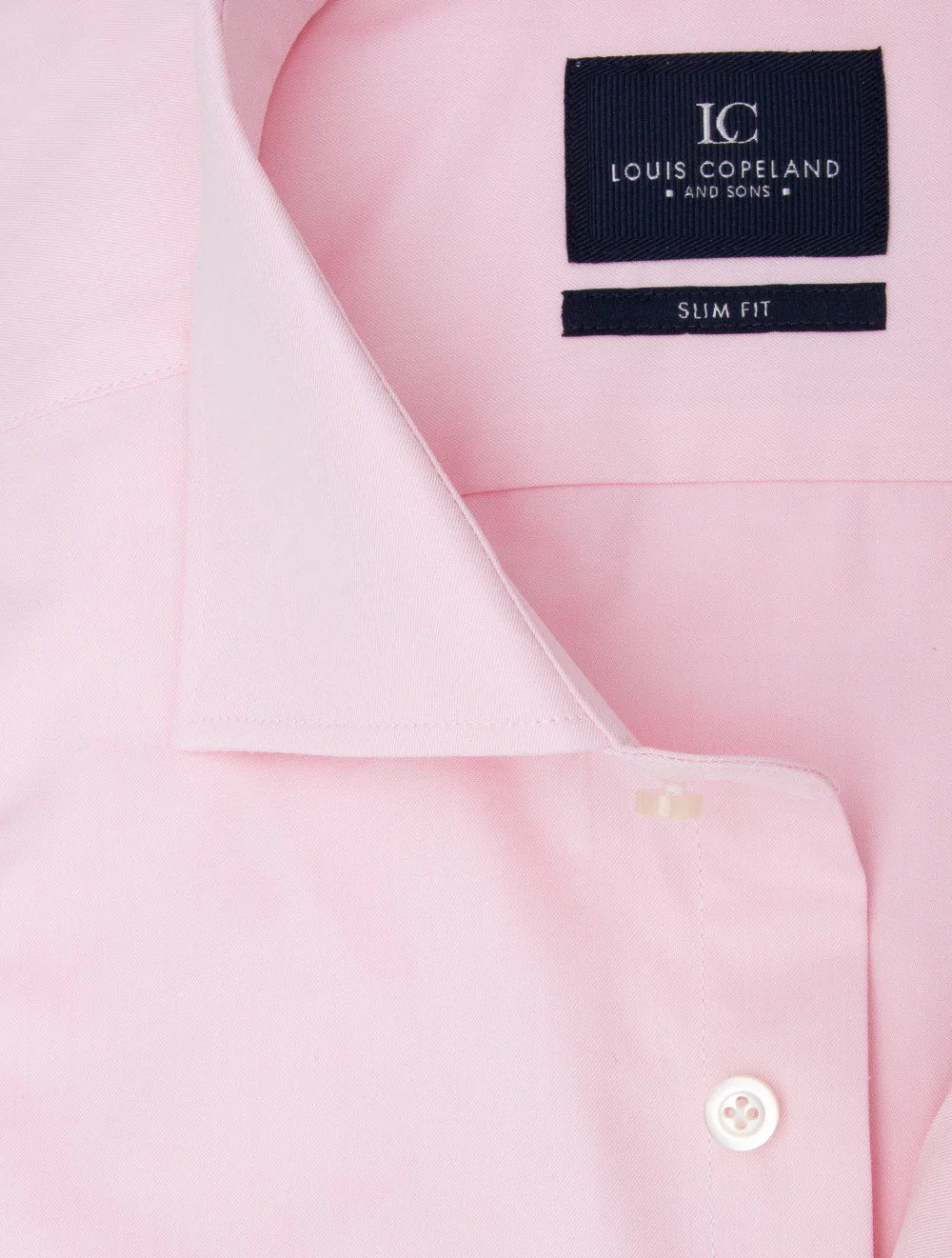 Solid Plain Slim Fit Shirt Pink - Image 2