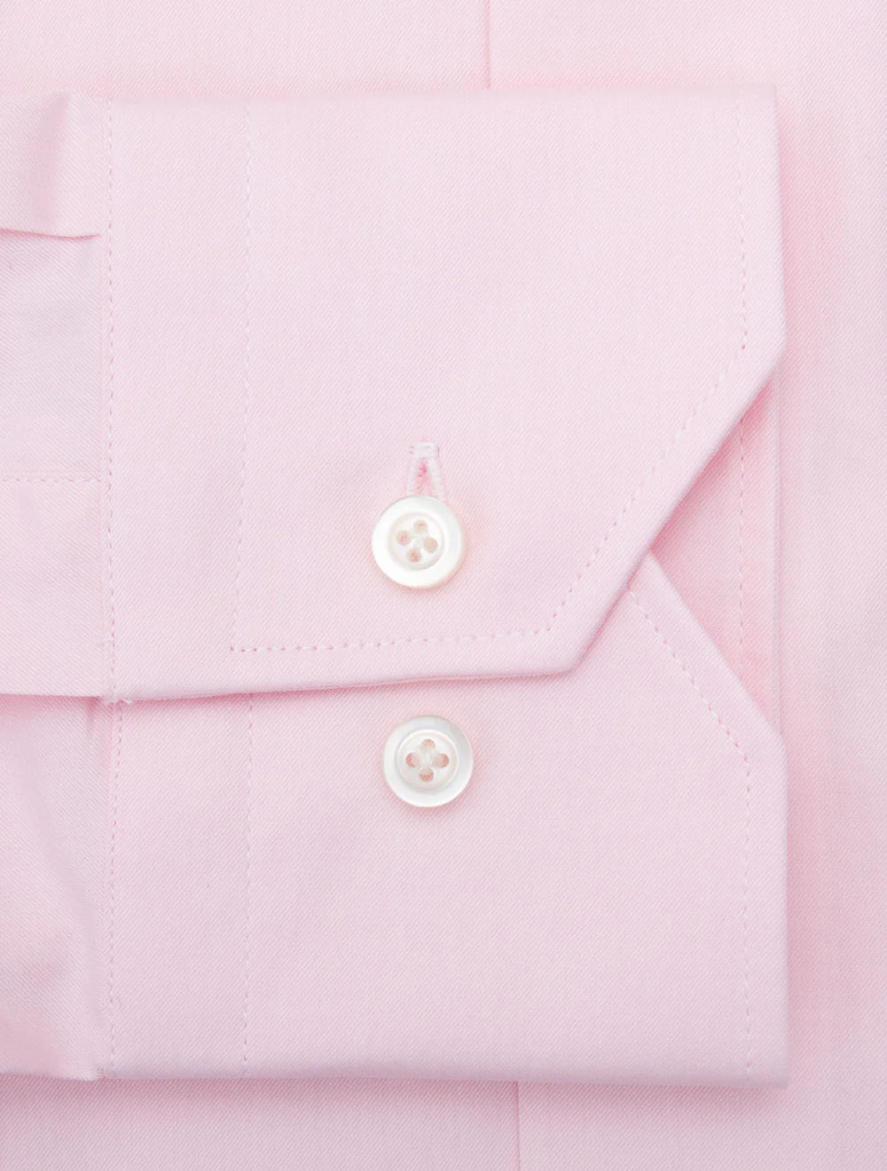 Solid Plain Slim Fit Shirt Pink - Image 4