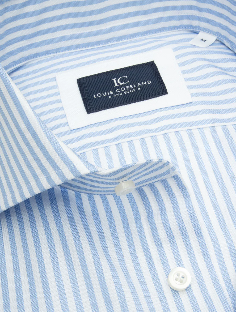 Summer Cotton Stripe Shirt Blue - Image 3