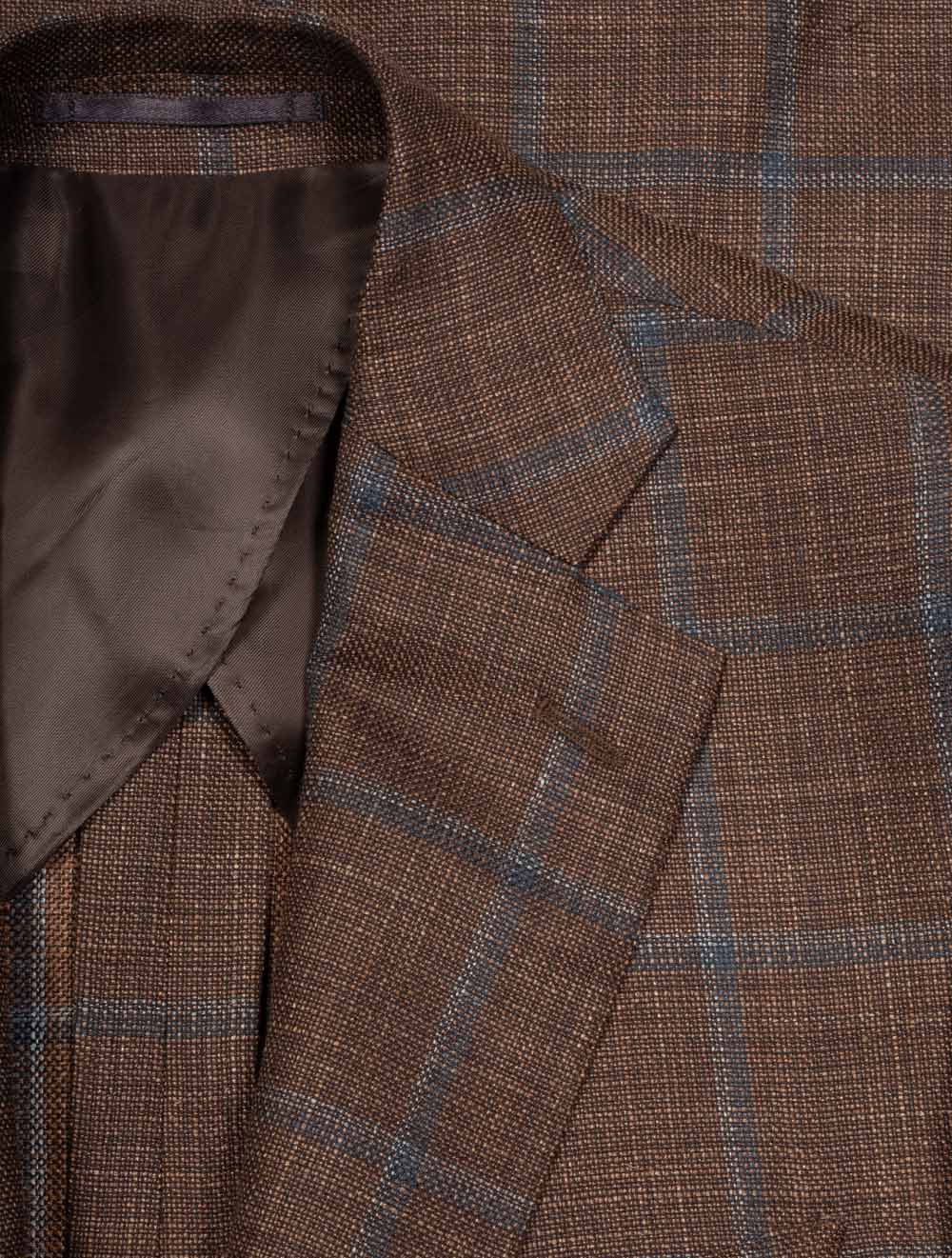 Summertime Loro Piana Check Jacket Copper - Image 2