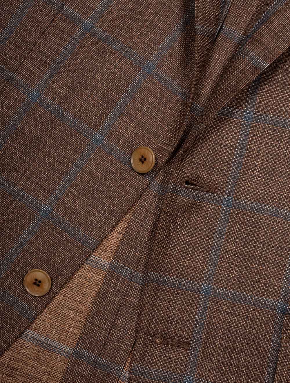 Summertime Loro Piana Check Jacket Copper - Image 3