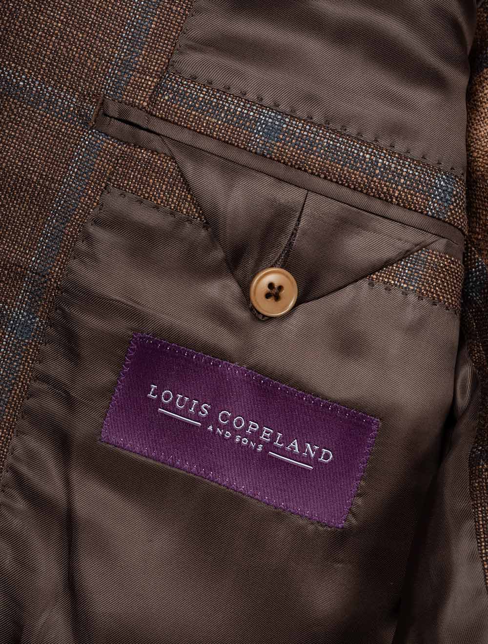 Summertime Loro Piana Check Jacket Copper - Image 5
