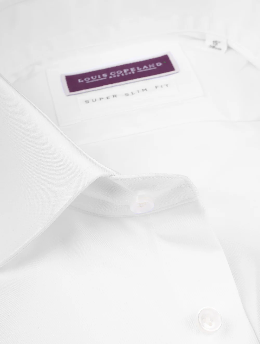 Super Slim Thomas Mason Shirt White - Image 3