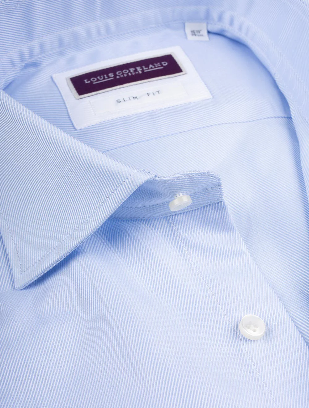 Slim Twill Shirt Blue - Image 3