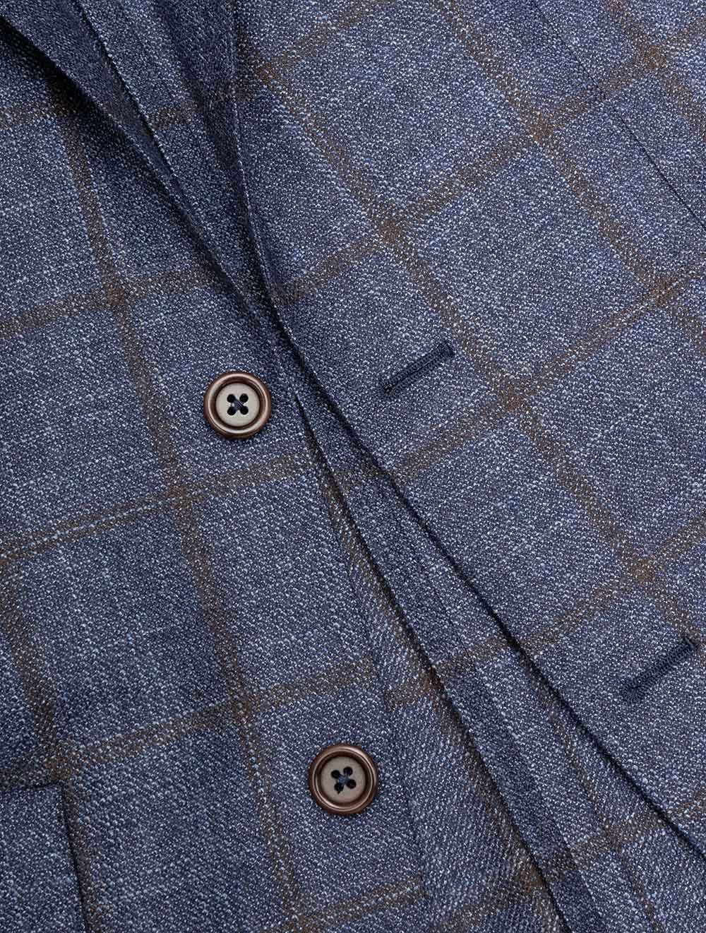 WSC Check Jacket Blue - Image 3