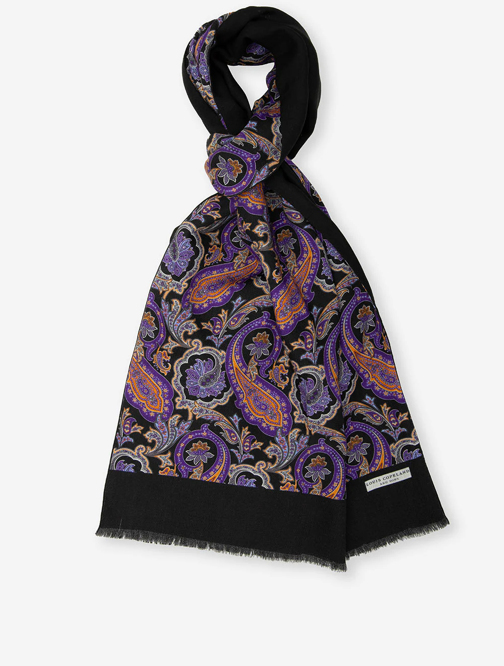 Borghi for Louis Copeland Double Wool Patterned Scarf