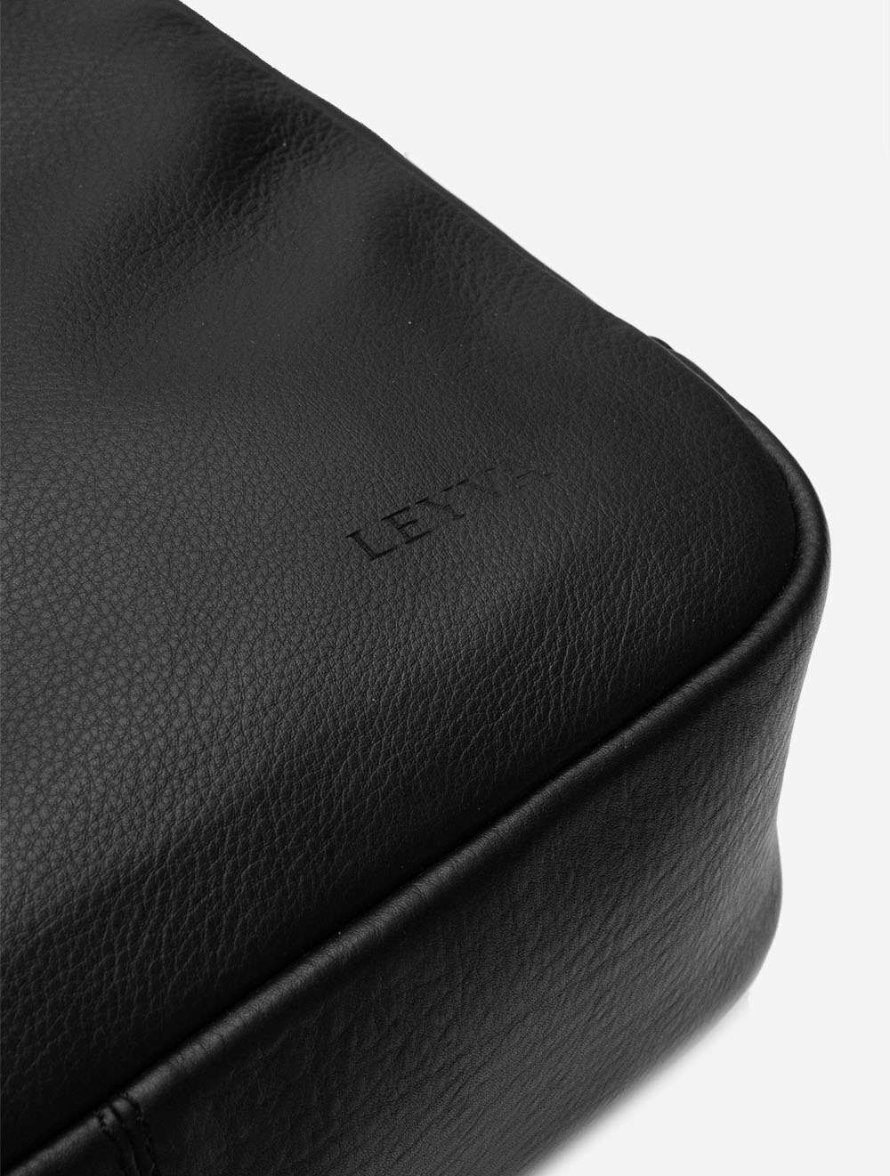 Terra Leather Backpack Black - Image 4