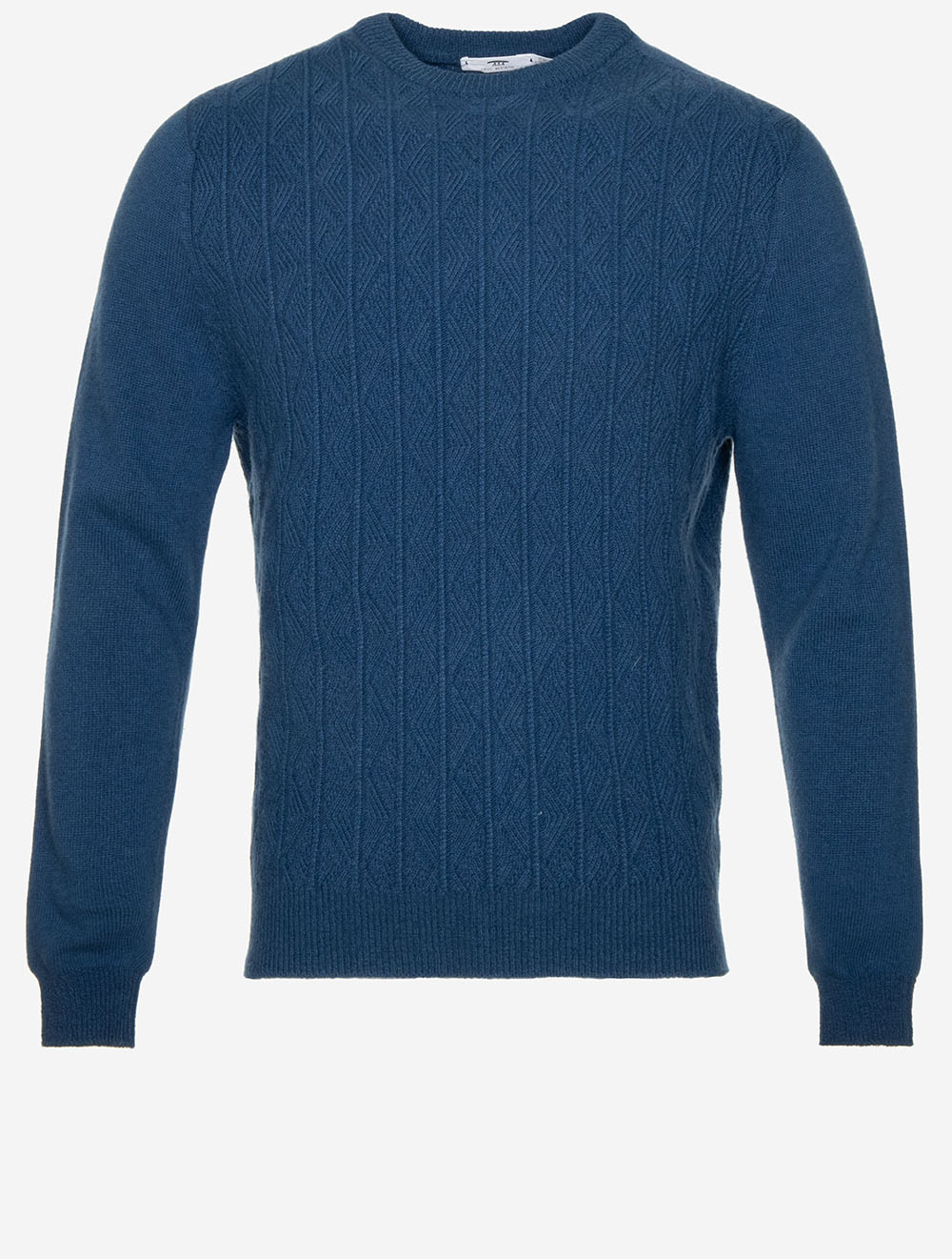 Light Aran Sweater Blue
