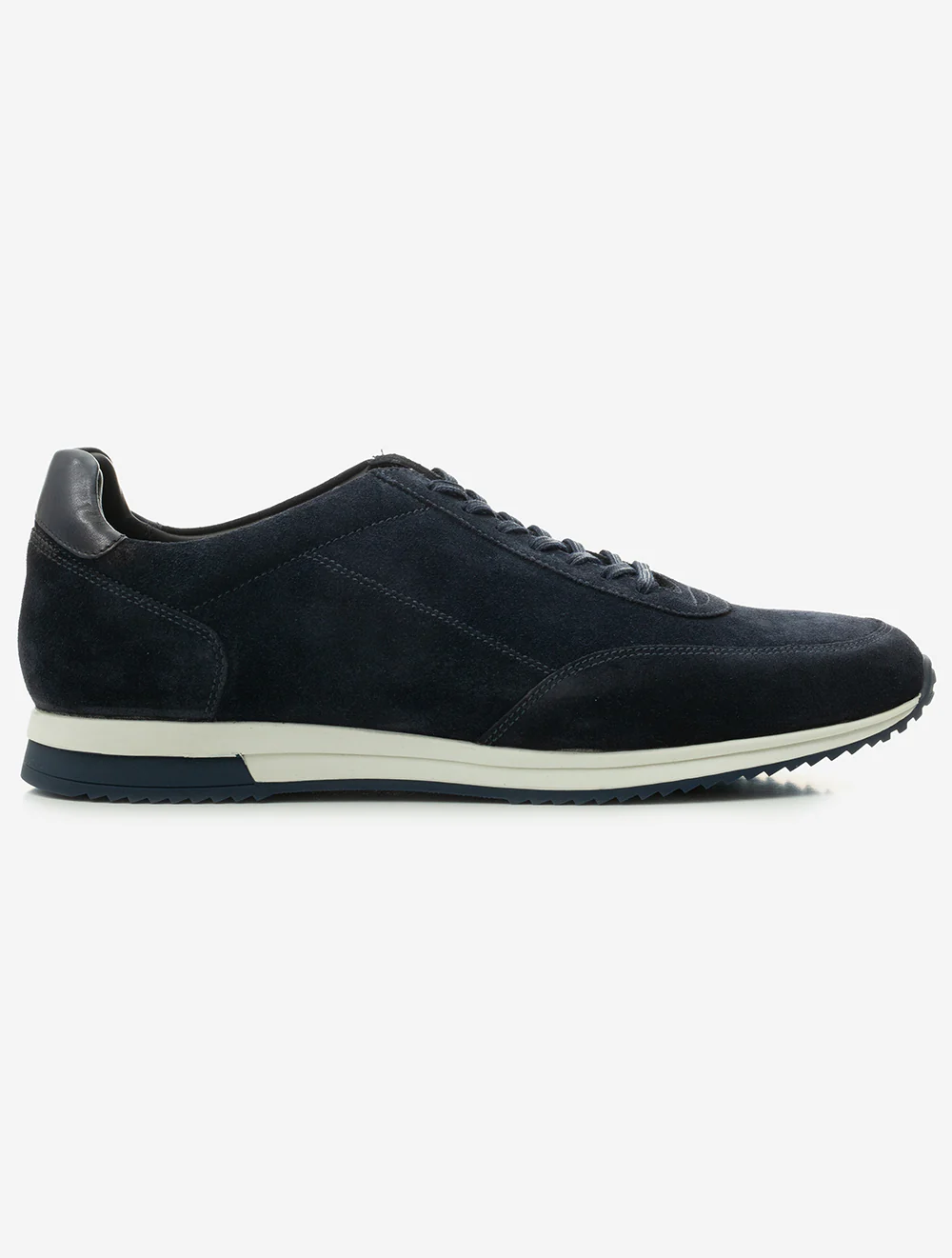 Bannister Suede Trainer Navy - Image 3