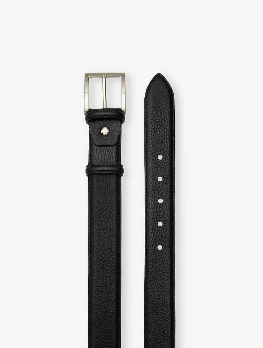 Casual Belt With Contrast St Black - Image 2
