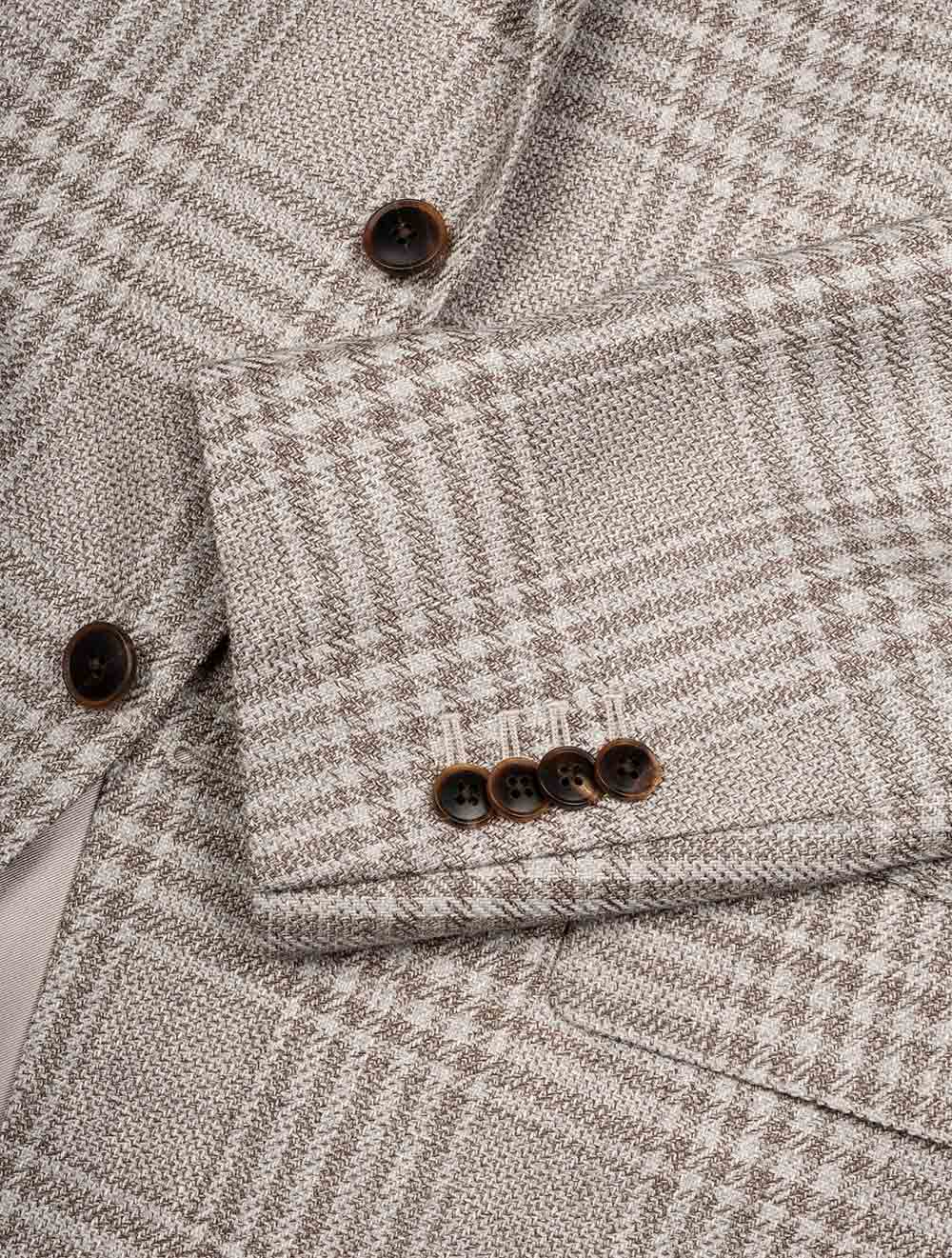 Check Jacket Beige - Image 3