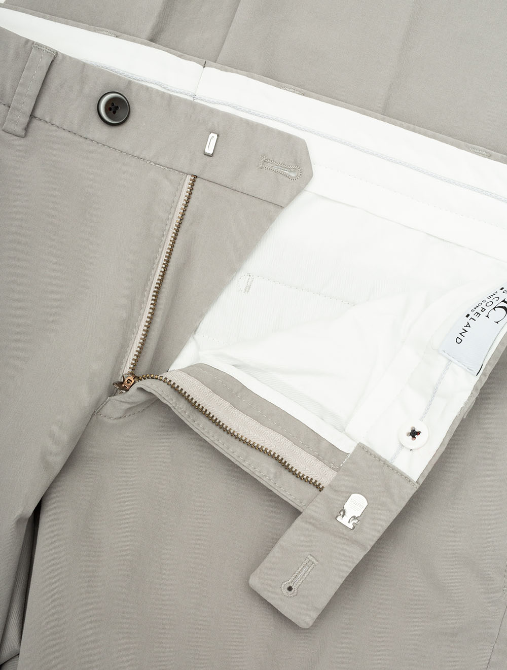 Cotton Trouser Stone - Image 7