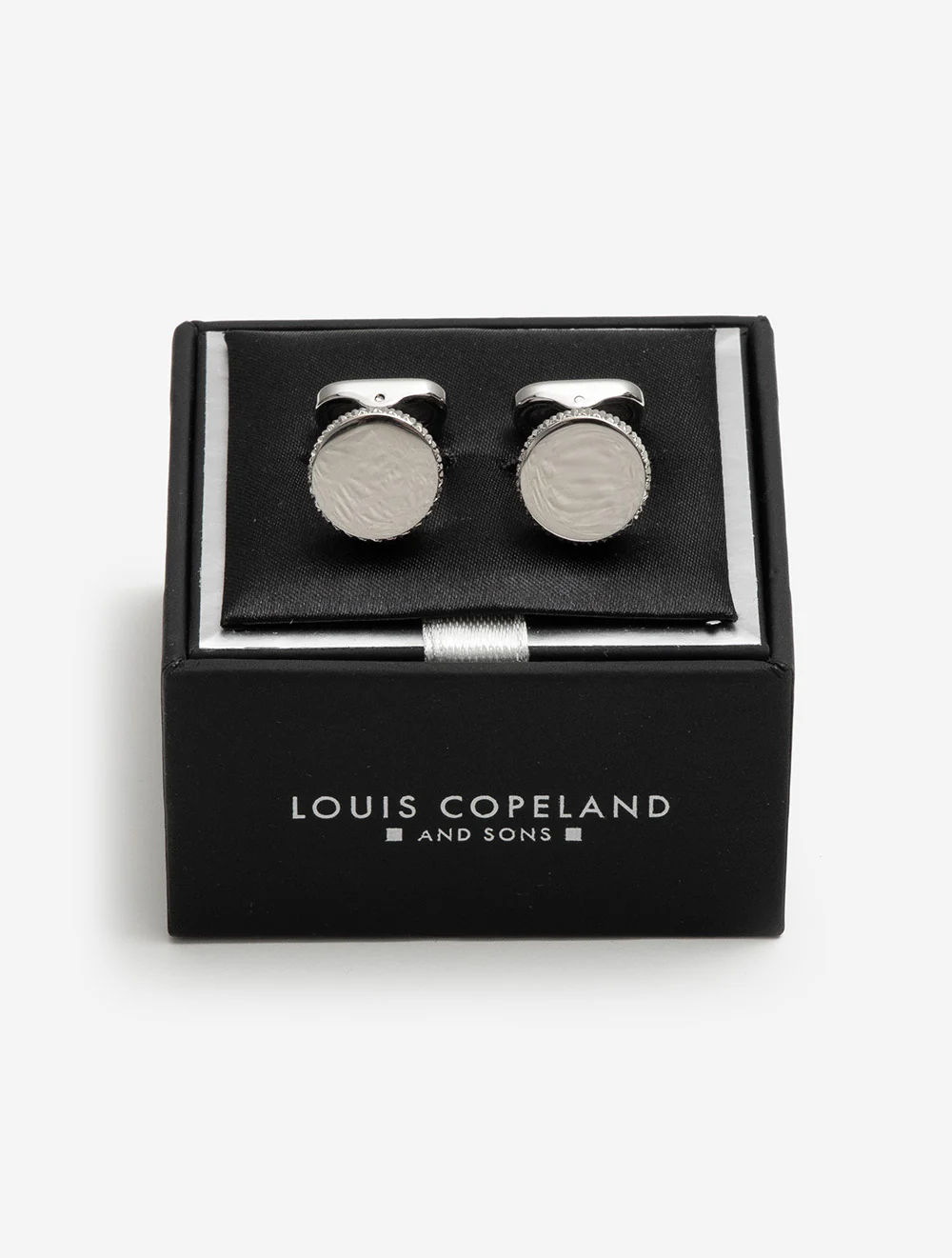 Cufflink Silver Circular - Image 4