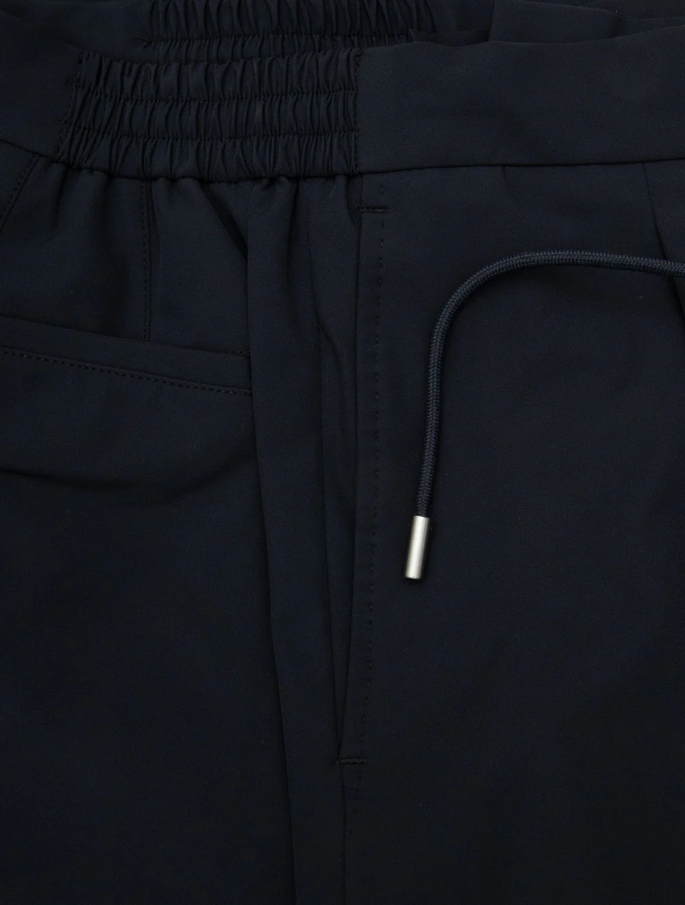 Louis Copeland Drawstring Tech Trousers Navy - Image 3