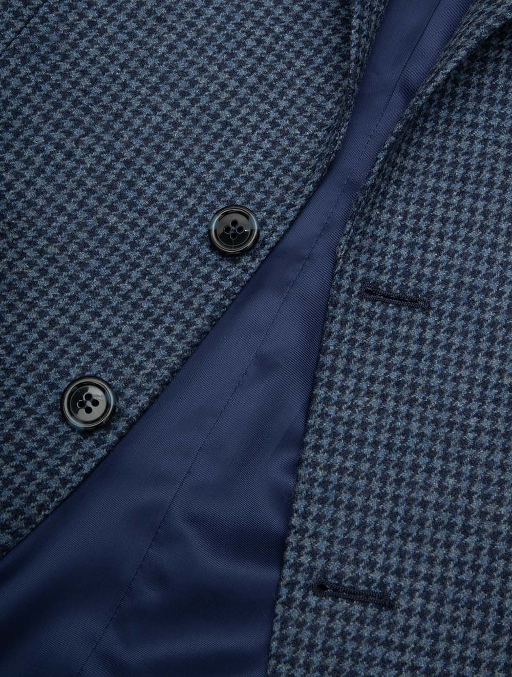 Houndstooth Jacket Blue - Image 3