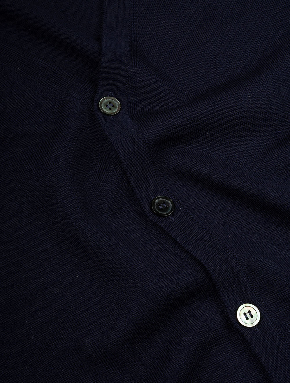 Merino Wool Cardigan Navy - Image 6