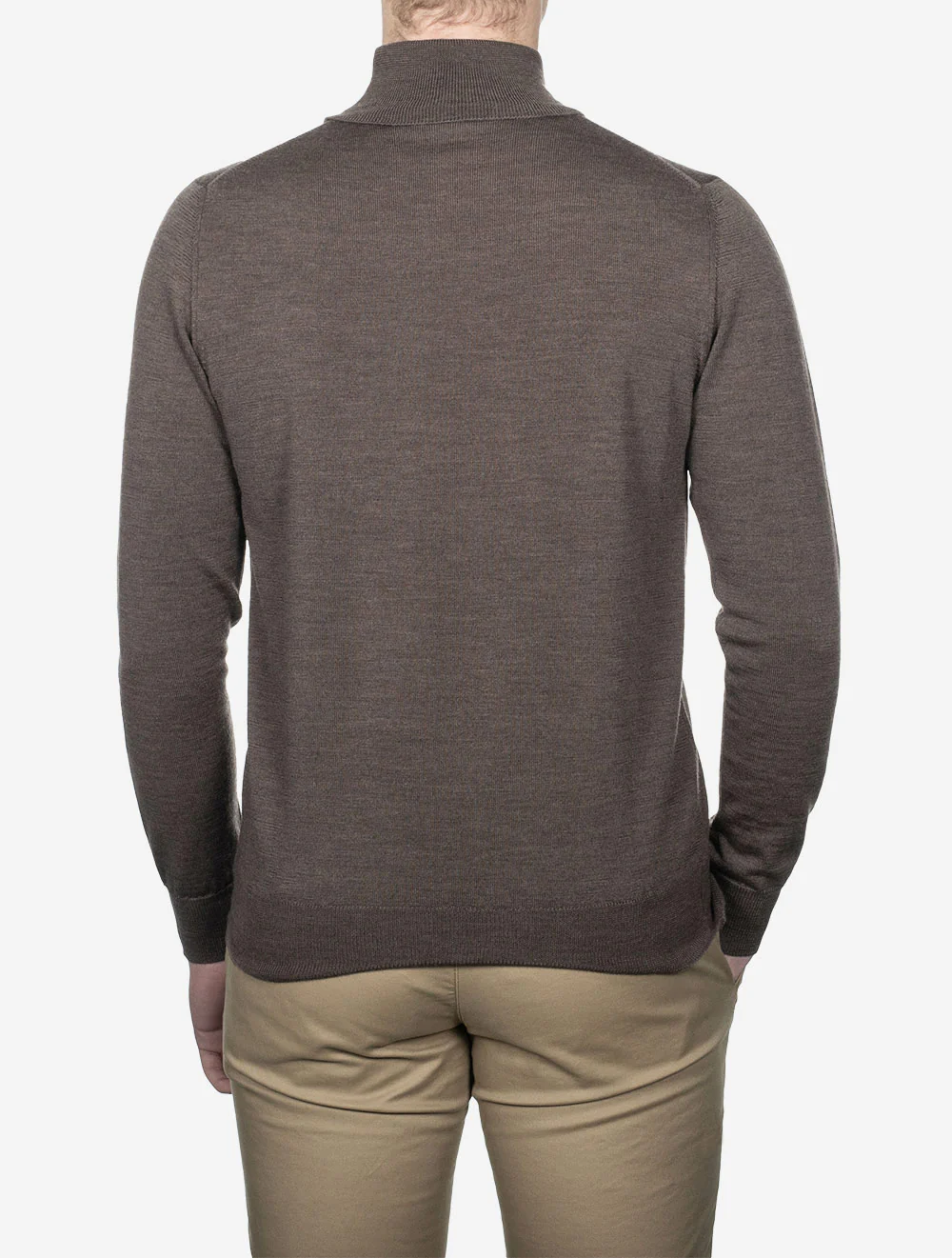 Merino Wool Turtle Neck Chestnut - Image 3