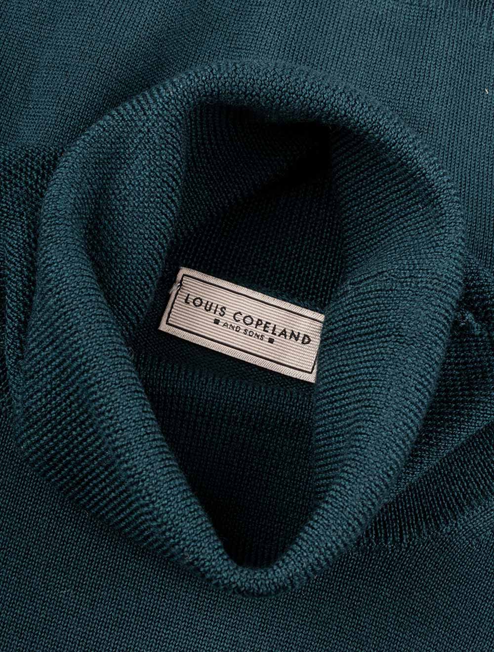 Merino Wool Turtle Neck Green - Image 5