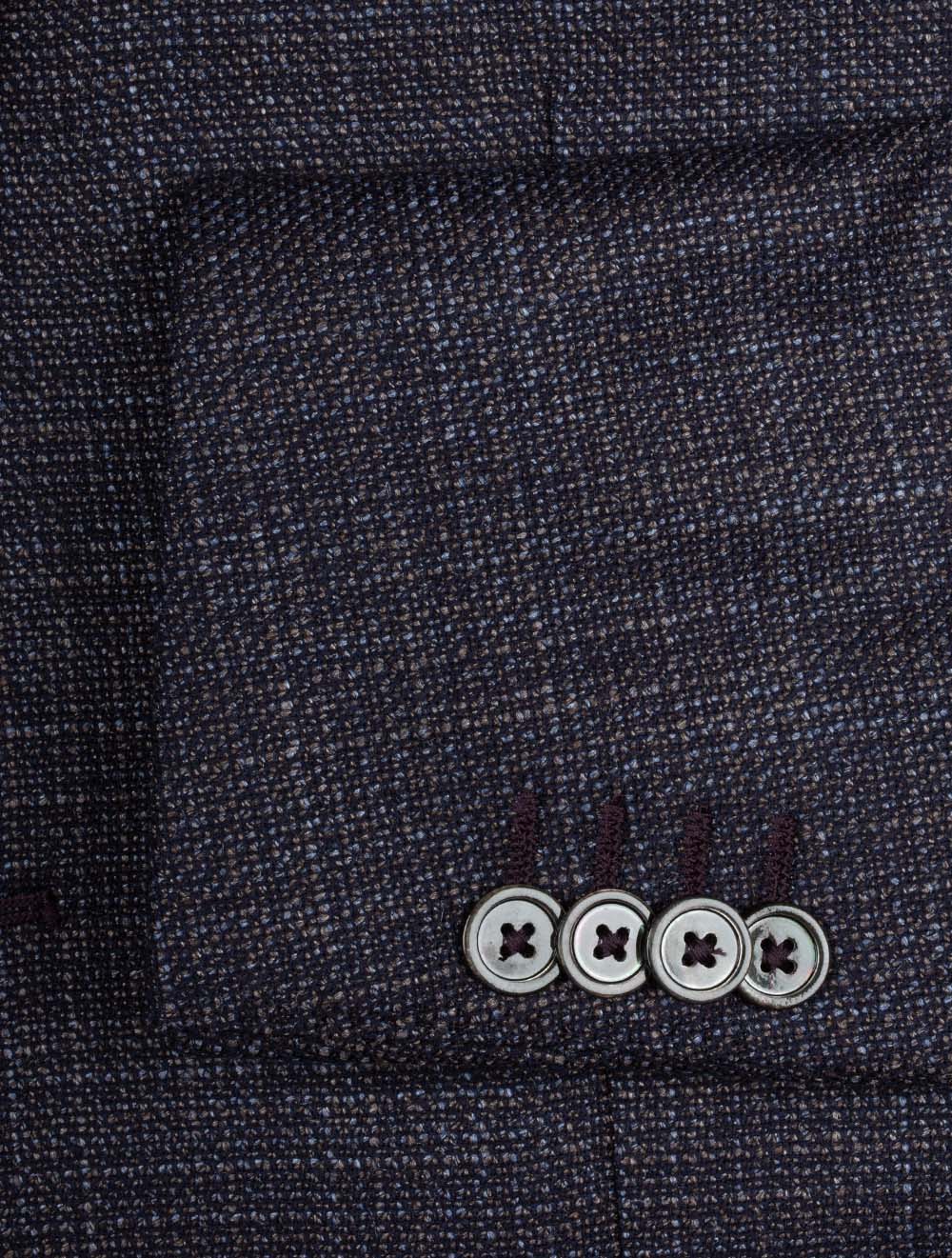 Subtle Check Sports Jacket Navy - Image 4