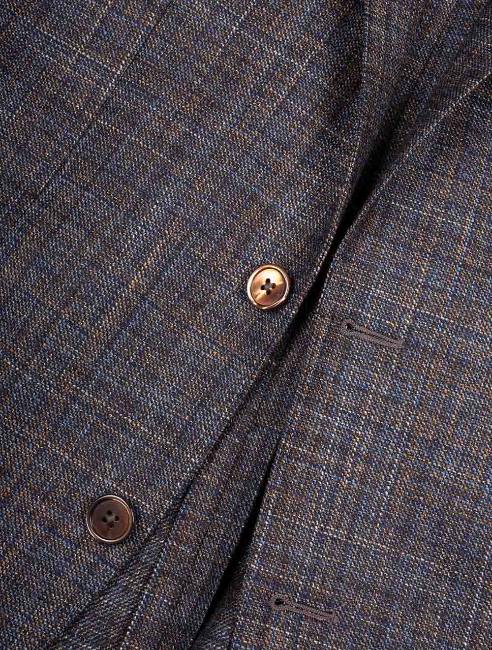 Louis Copeland Subtle Check Sports Jacket Grey - Image 3