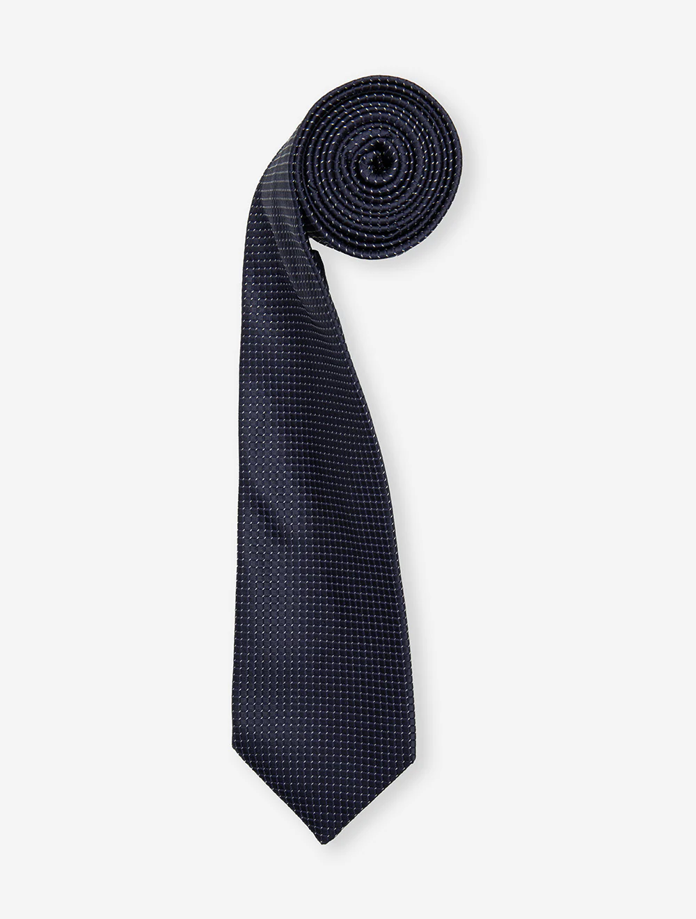 Dot Patterned Tie Navy