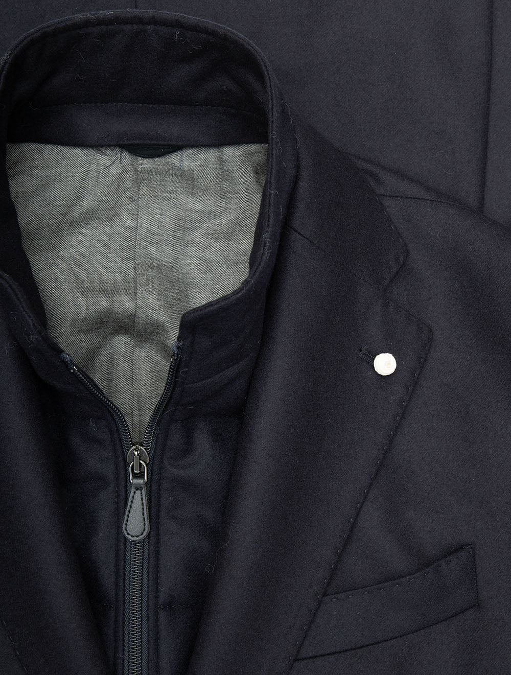 Plain Scooter Jacket Navy - Image 3