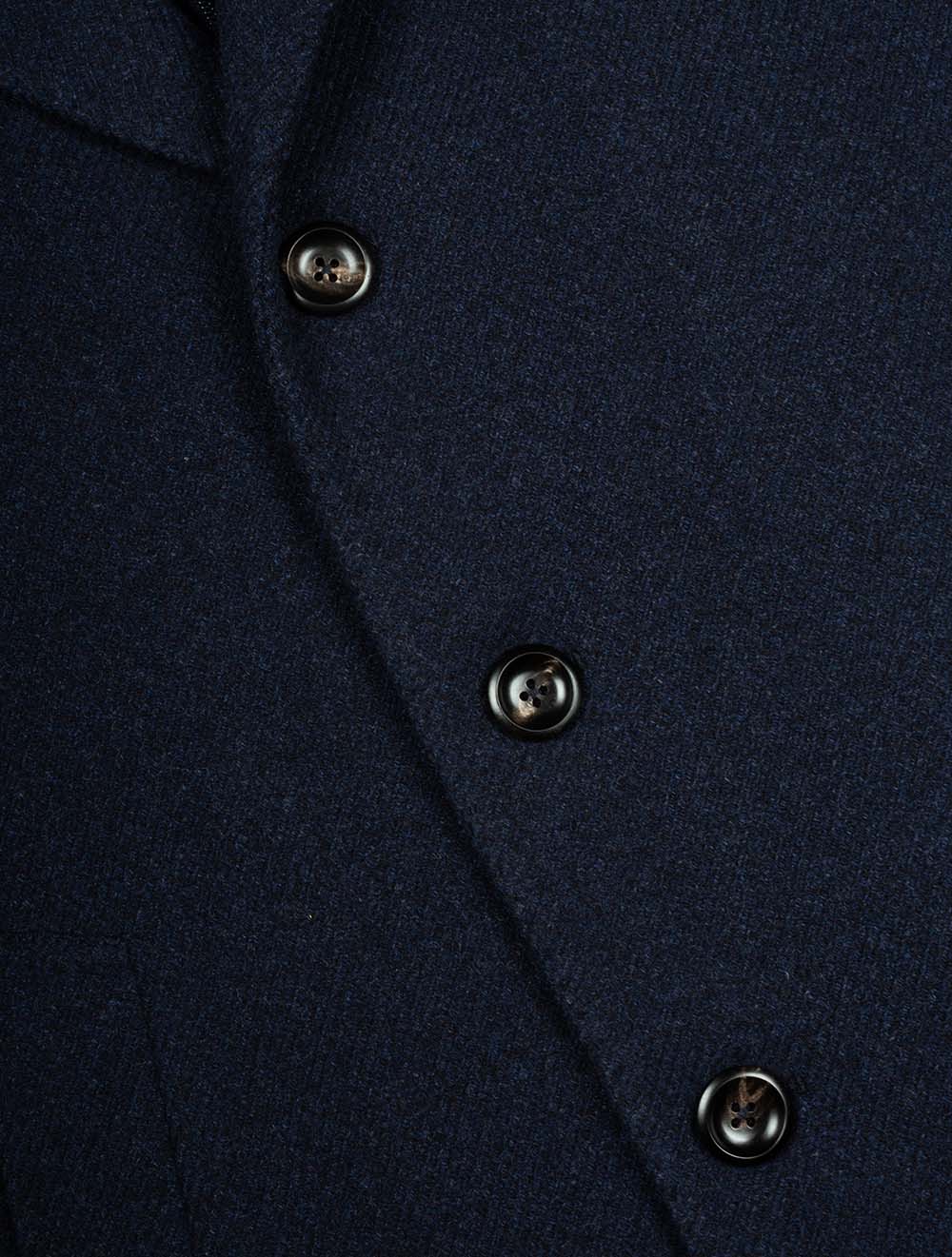 Wool And Silk Overcoat Blue - Image 6