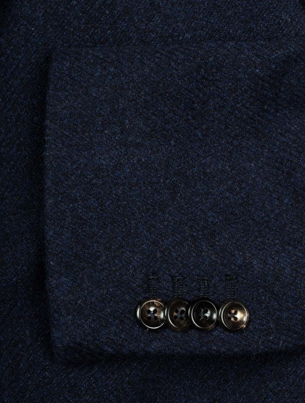 Wool And Silk Overcoat Blue - Image 9