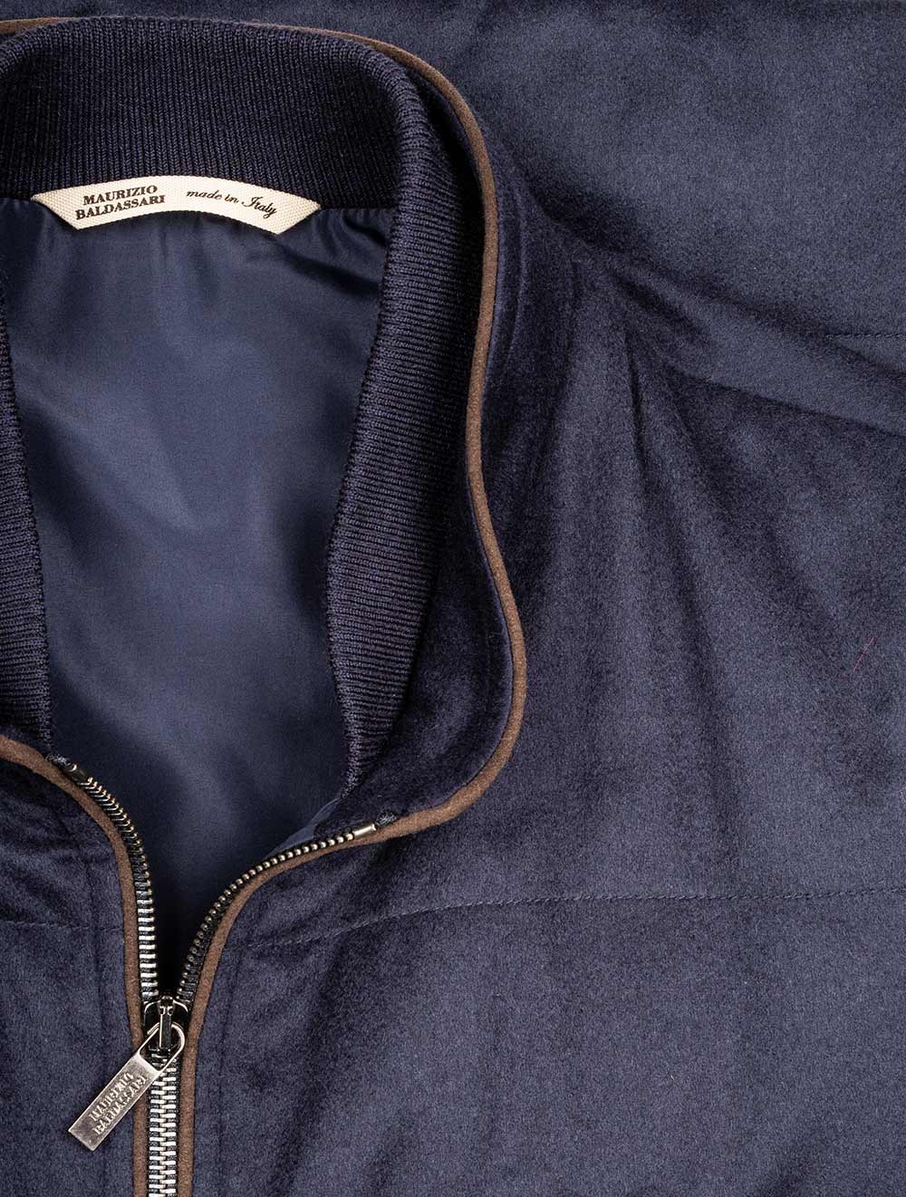 Cashmere Water Repellent Gilet Navy - Image 5