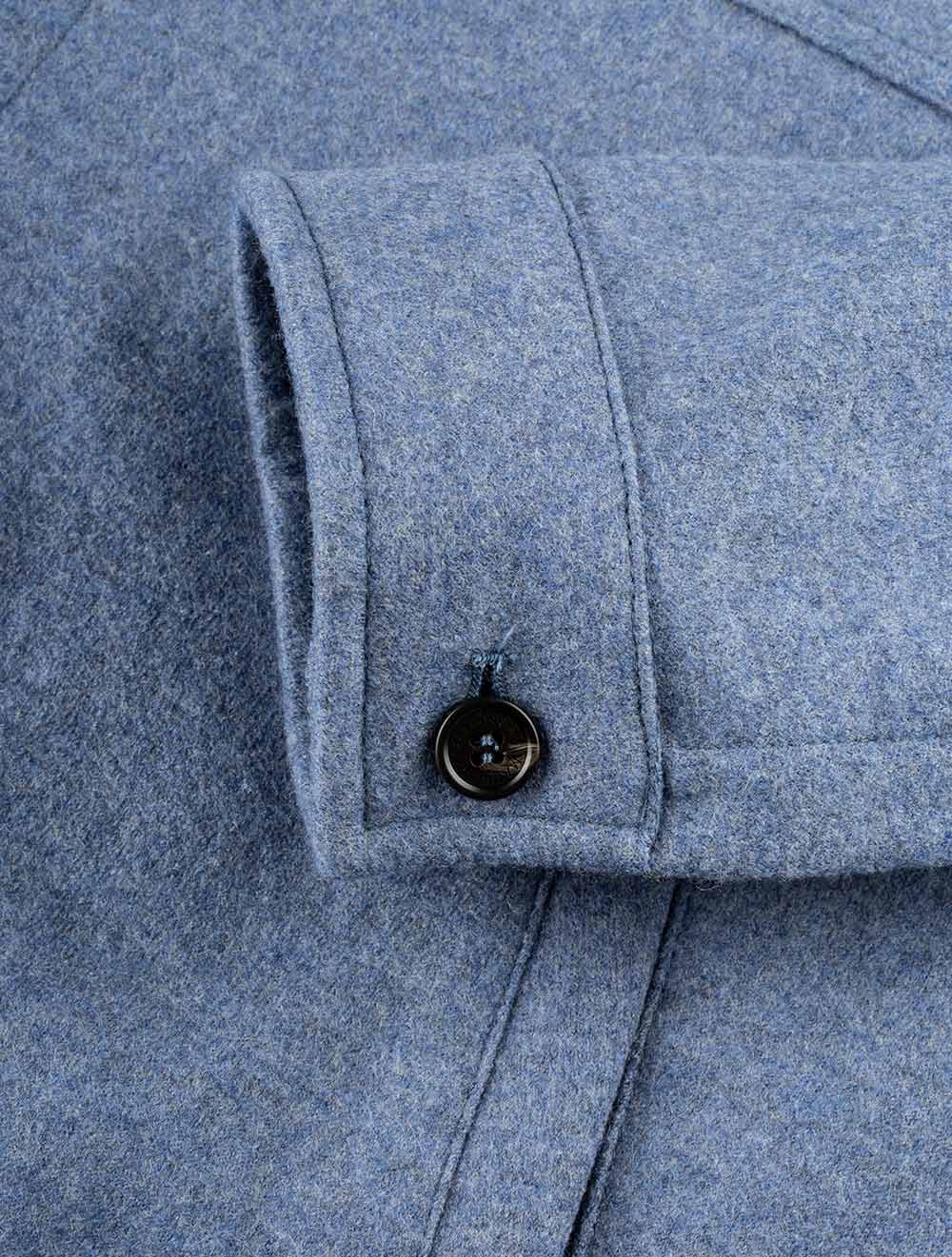 Classic Overshirt Blue - Image 5