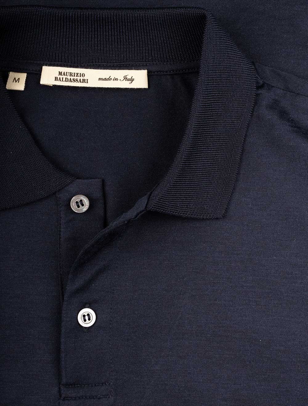 Short Sleeve Polo Navy - Image 4